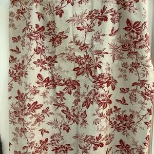 Cream/beige skirt with brick red floral pattern Tall